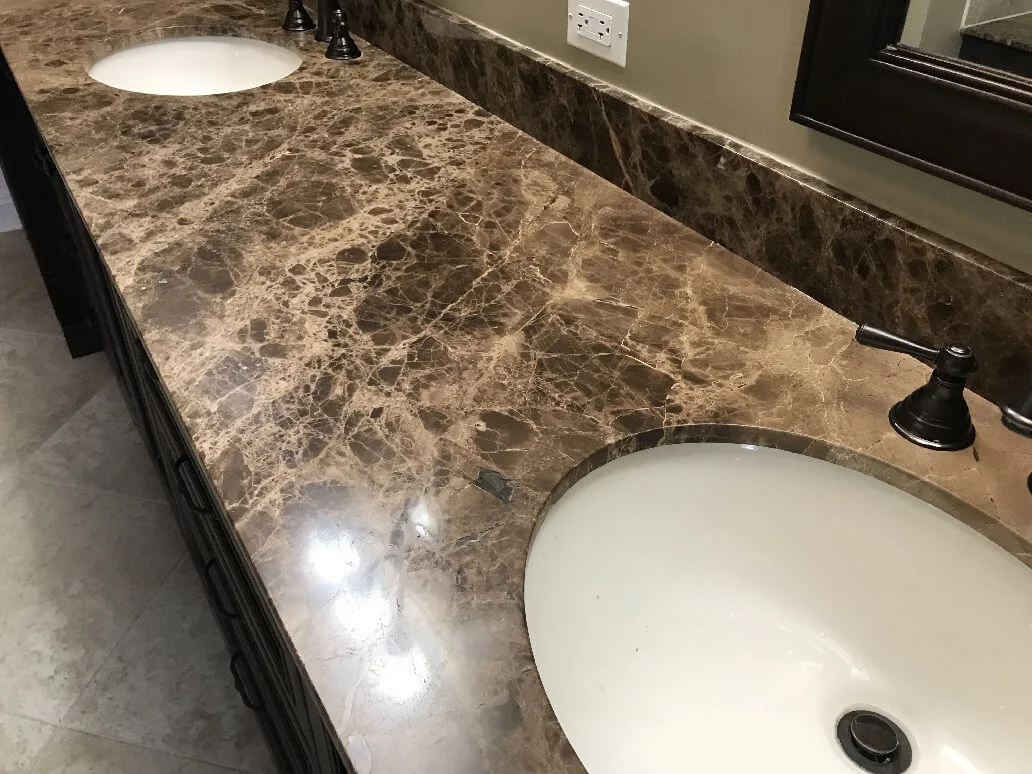 Marble Vanity Polishing in Milwaukee, Wisconsin 6-15-18