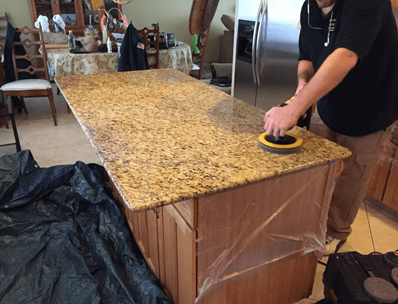 Granite Polishing Cleaning Resurfacing Chip Repair Chicago