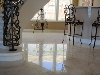 polished marble finish 