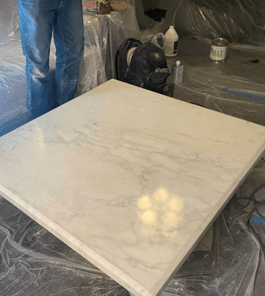 marble table
