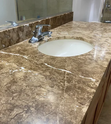 spanish marble vanity